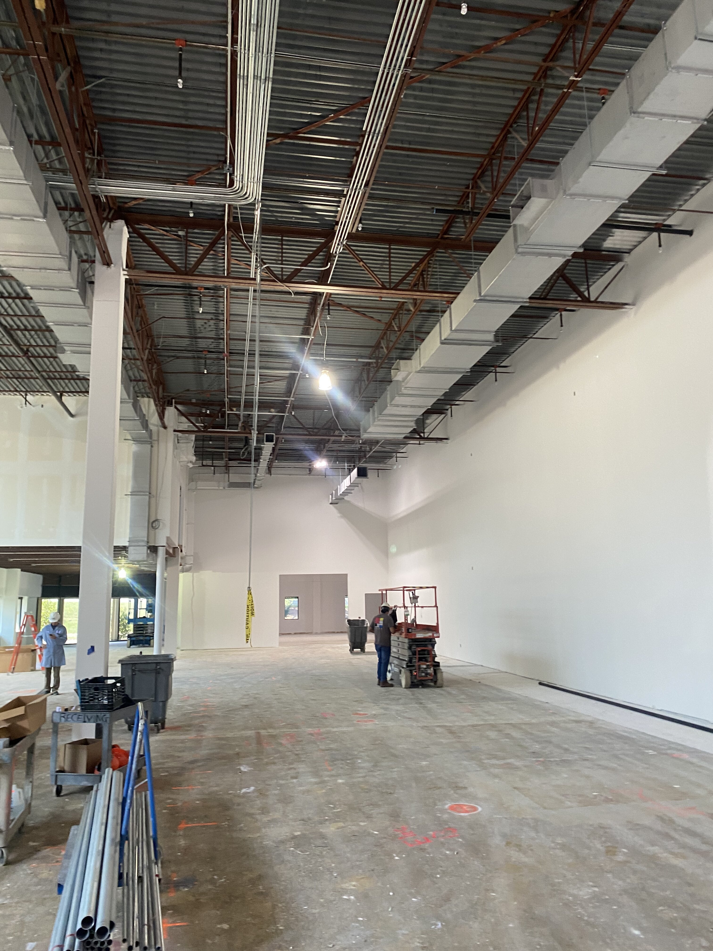 Room under construction with unfinished fixtures